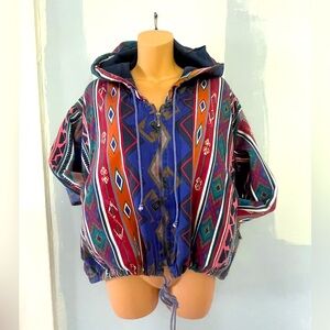 Multicolor Hooded Jacket